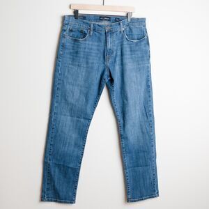 Lucky Brand 221 Straight Jeans Mens 36X32 Blue‎ Medium Wash